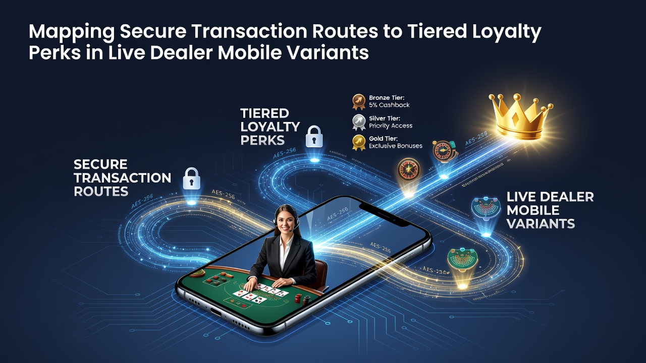 Secure mobile transaction pathways connecting to loyalty reward tiers in live dealer blackjack environments