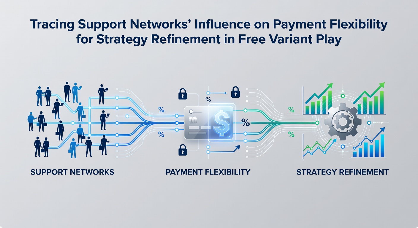 Diagram showing interconnected support networks and payment systems in free variant casino play environments